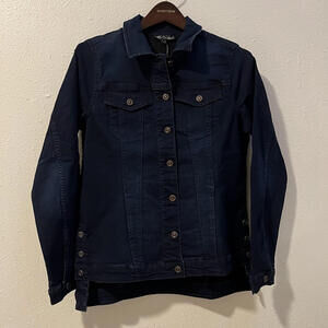 DG2 by Diane Gilman / Dark Wash Denim Jacket / Small